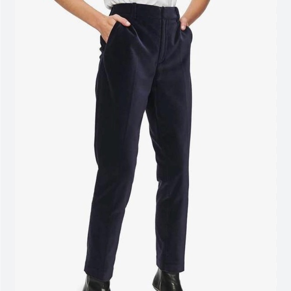 Anine Bing Velvet Ankle Trousers. - Picture 2 of 8